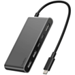 Ötürücü Belkin USB-C 5in1 Multiport Hub 100W AVC022HQSGY Gray