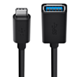 Переходник Belkin 3.0 USB Type-C to USB Type-A (F) 5GBPS / F2CU036BTBLK Blue