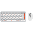 Klaviatura Logitech Pop Icon Combo Off White