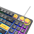 Oyun klaviaturası Rampage Cyclone Gray, Black, Yellow