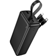 Power Bank Borofone Clever BJ79B 30000 мАч Integrated Cable Black