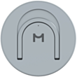 Magssory Wireless Charger Coin WCH015 Dark Grey