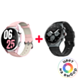 Kieslect Calling Watch Elite 2 Infinite Black + Kieslect Calling Watch Lora 3 Pink