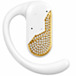 Qulaqlıq Vertu OWS 18K Gold Diamonds Crocodile Skin OWS-GD-E-OE14-C-HW White