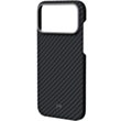 Qoruyucu örtük Magssory iPhone 17 Pro Max Aramid Frame CFB045 Black