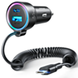Joyroom Car Charger 55W PD USB-A/USB-C + Type-C Cable / JR-CL07