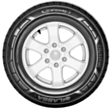Avtomobil təkəri Lassa 225/75R16C Transway 3+ 121/120R 10PR (001.LS.243539)