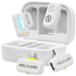 Микрофон для блогера Hollyland LARK A1 Combo USB Type-C RX + Lightning RX Ivory White