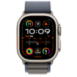 Apple Watch Ultra 2 49 mm Titanium W/Blue Alpine Band Loop L/MREQ3RB/A