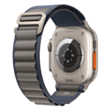 Apple Watch Ultra 2 49 mm Titanium W/Blue Alpine Band Loop L/MREQ3RB/A