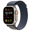Apple Watch Ultra 2 49 mm Titanium W/Blue Alpine Band Loop L/MREQ3RB/A