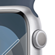 Apple Watch 9 41 mm Silver Aluminium W/Storm Blue Sport Band M/L / MR913QI/A