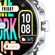 Kieslect Kr2 Stainless Steel / Black Yellow Strap