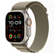 Apple Watch Ultra 2 49 mm Titanium W/Olive Alpine Band Loop L / MRF03GK/A 