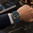 Смарт-часы Vertu Grand Watch S1 WS1-T-BB11-C-HW-017 Black and Blue Carbon Fiber with Light Blue Strap