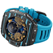 Смарт-часы Vertu Grand Watch S1 WS1-T-BB11-C-HW-017 Black and Blue Carbon Fiber with Light Blue Strap
