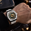 Smart saat Vertu Grand Watch S1 WS1-T-BW11-CHW-015 Black and White Carbon Fiber with White Strap
