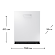 Qabyuyan Samsung DW60M6050BB/WT