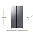 Soyuducu Samsung RS70F65Q1TWR