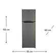 Soyuducu Artel HD-316FND Dark Grey Metallic