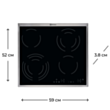 Plitə Electrolux CPE6433KX