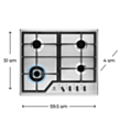 Plitə Electrolux GPE363MX