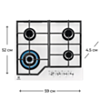 Plitə Electrolux GPE363YV