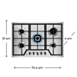 Plitə Electrolux GPE373MX