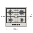 Plitə Bosch PGP6B1B92R
