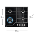 Plitə Electrolux GPE363YK