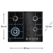 Plitə Electrolux GPE365YPB