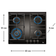 Варочная поверхность Teka CGW LUX 60 4G AI AL TR CI