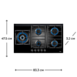 Plitə Teka CGW LUX 90 5G AI AL DR CI