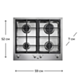 Варочная поверхность Teka EWF 60 4G AI AL CI