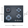 Plitə Teka HF LUX 60 3G 1P AI AL