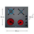 Варочная поверхность Teka HL 60 2G 2H AI AL