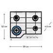 Варочная поверхность Electrolux KGG64362W