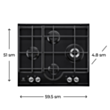 Plitə Electrolux GPE363RCB