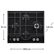 Plitə Electrolux GPE363RCB