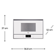 Mi̇krodalğalı soba Teka ML 822 BIS L White