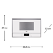 Mi̇krodalğalı soba Teka ML 822 BIS L White