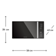 Mikrodalğalı soba Electrotech MW ET555-T3 Inox