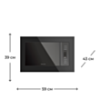 Mikrodalğalı soba Electrotech MW ET555-T3 Black 