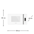 Mikrodalğalı soba Electrotech MW ET555-T3 White