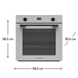 Soba Electrotech Grey Glass Set Oven