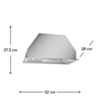 Aspirator Electrotech Leno 52 Inox