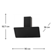 Aspirator Krona Liora 900 Black S