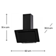 Вытяжка Krona Liva 600 Black S