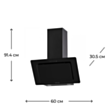 Вытяжка Krona Liva 600 Black S