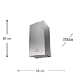 Вытяжка Krona Dita R 400 Inox PB